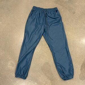 Nice stretchy leather jogging pants Limited edition